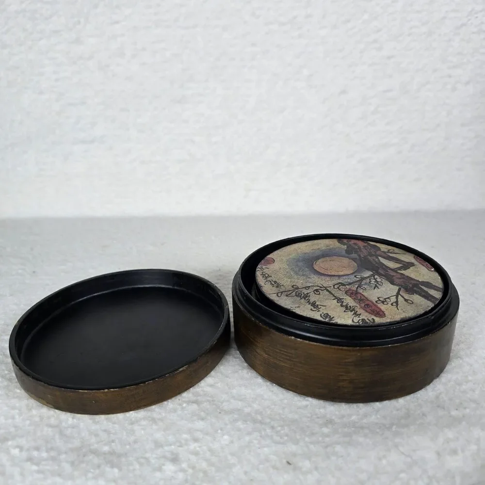 Pier 1 Traditional Chinese Design Set Of 6 Lacquered Plywood Coasters